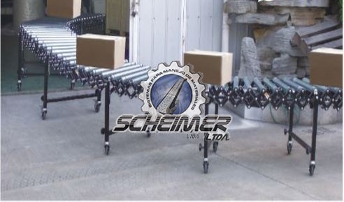 Banda extensible por gravedad de rodillos