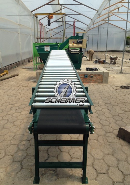 Banda de Gravedad por Rodillos